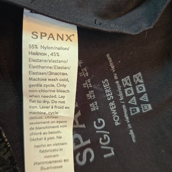 SPANX Women's Shapewear Tummy Control Shaper Short Sz: L Very Black - Picture 3 of 7